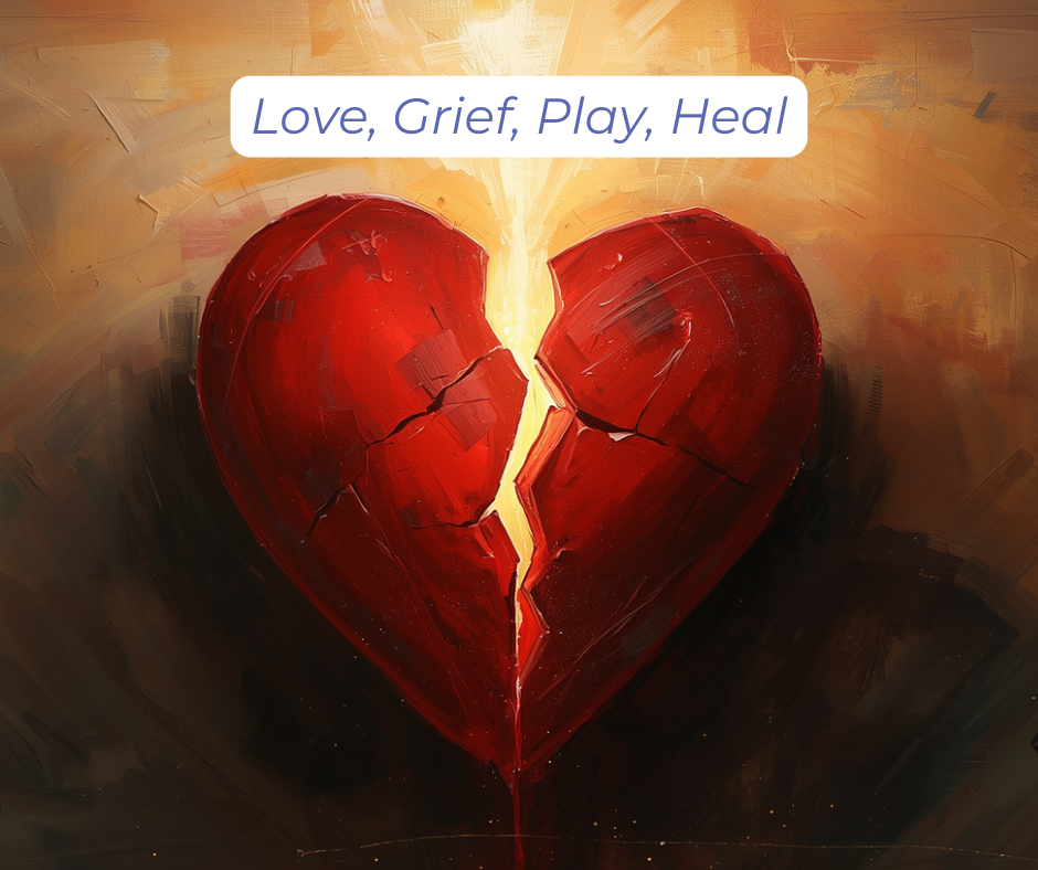 read broken heart with light shining through