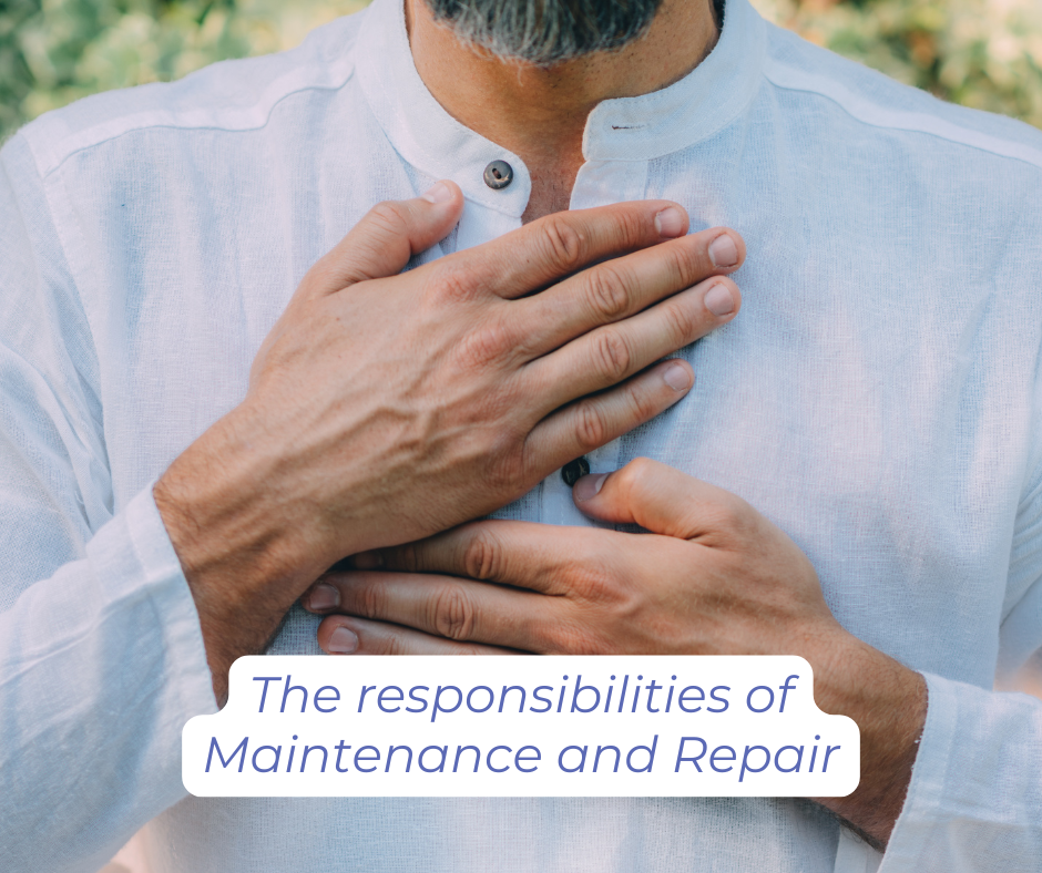 man with his hands on his chest in a loving manner.